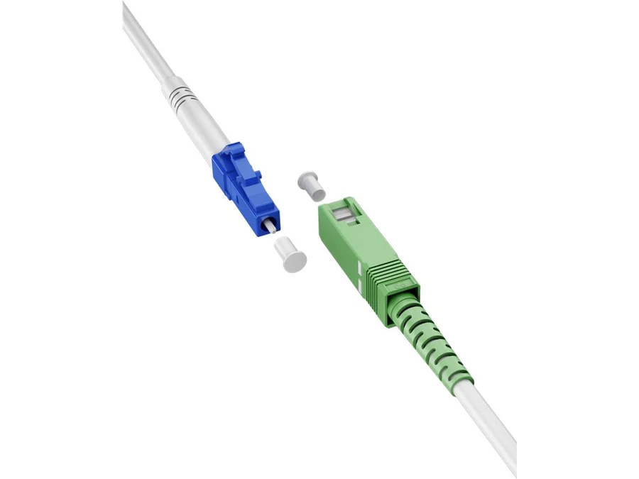 Fiberoptisk patchskabel, SC/APC-LC/UPC, OS2 Singlemode (1m)