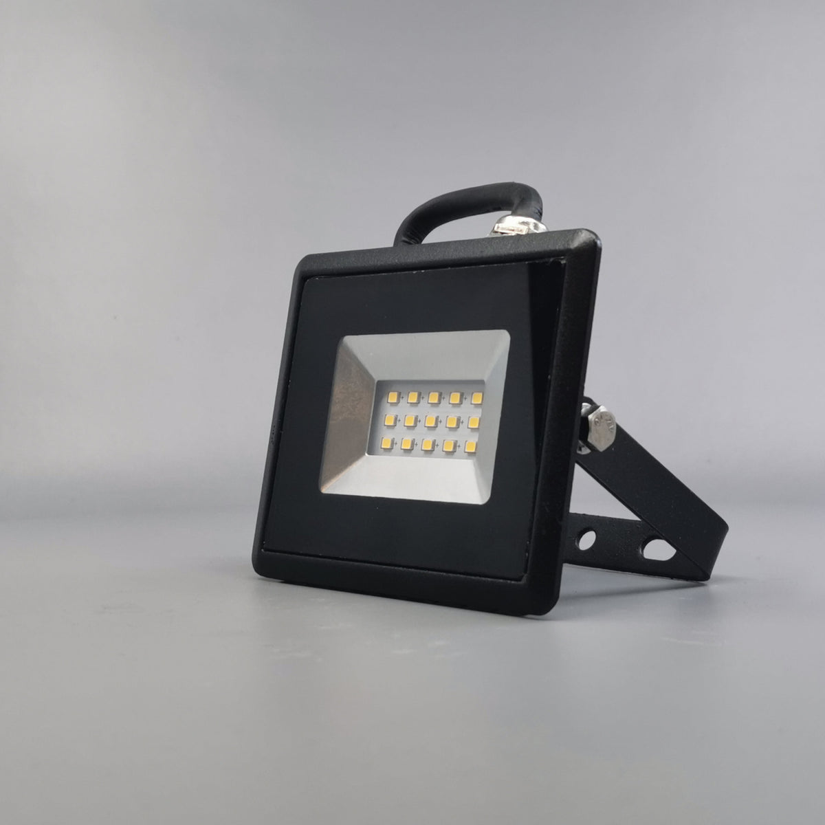 10W LED projektør 3000K 850Lm sort (360° frame 4)