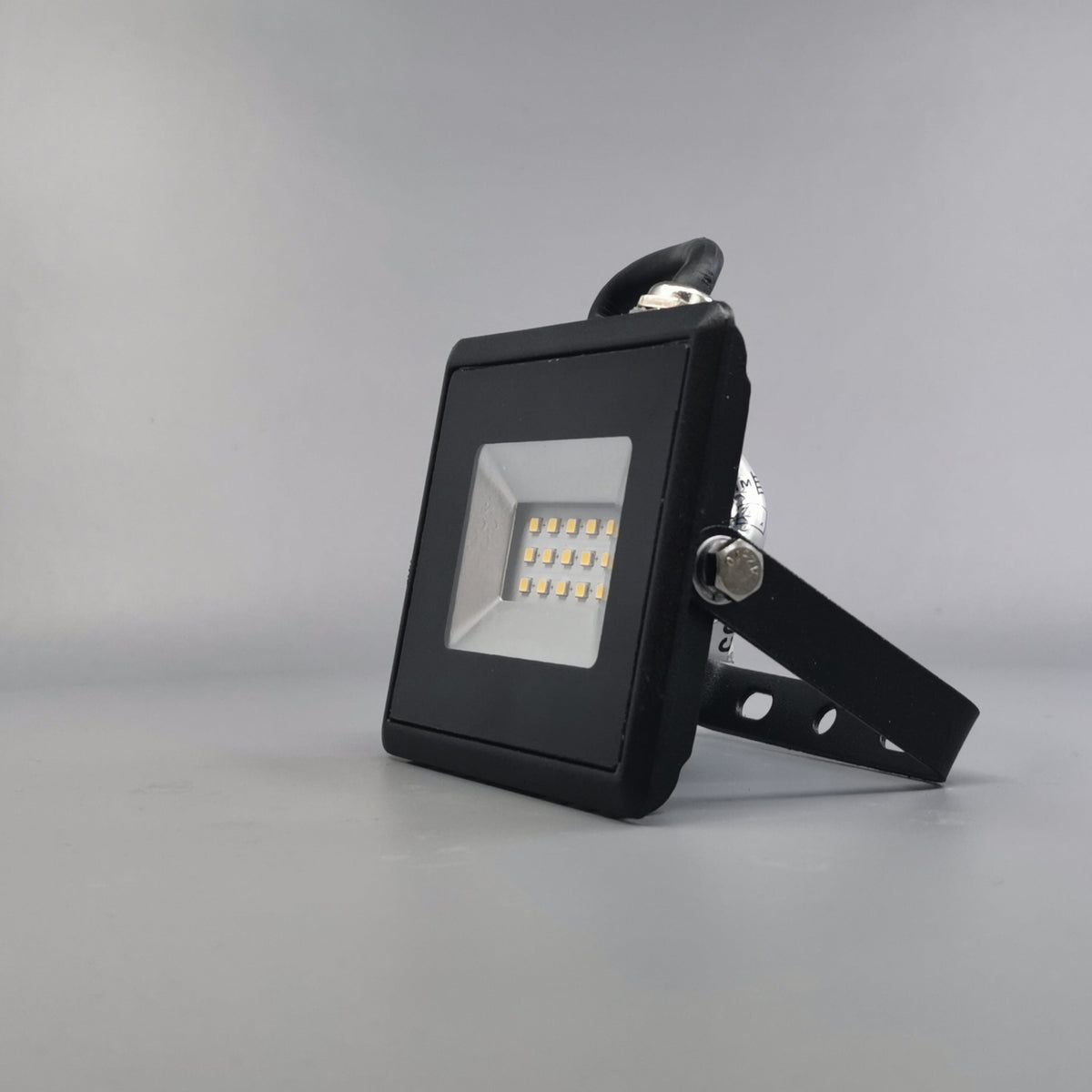 10W LED projektør 3000K 850Lm sort (360° frame 5)