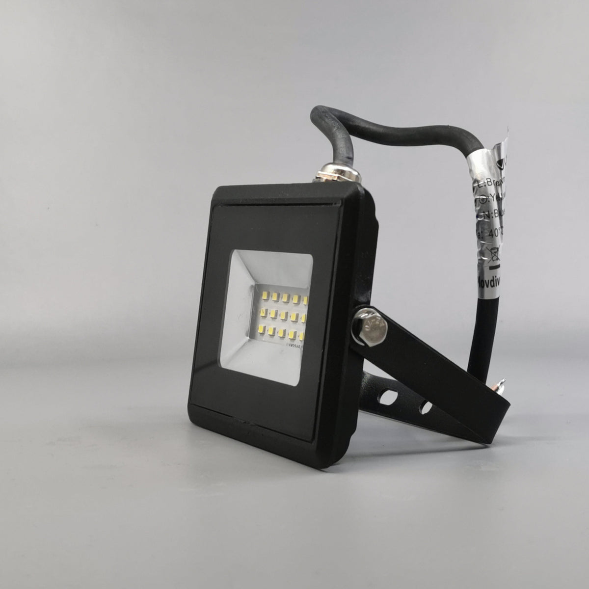 10W LED projektør 4000K 850Lm sort (360° frame 5)