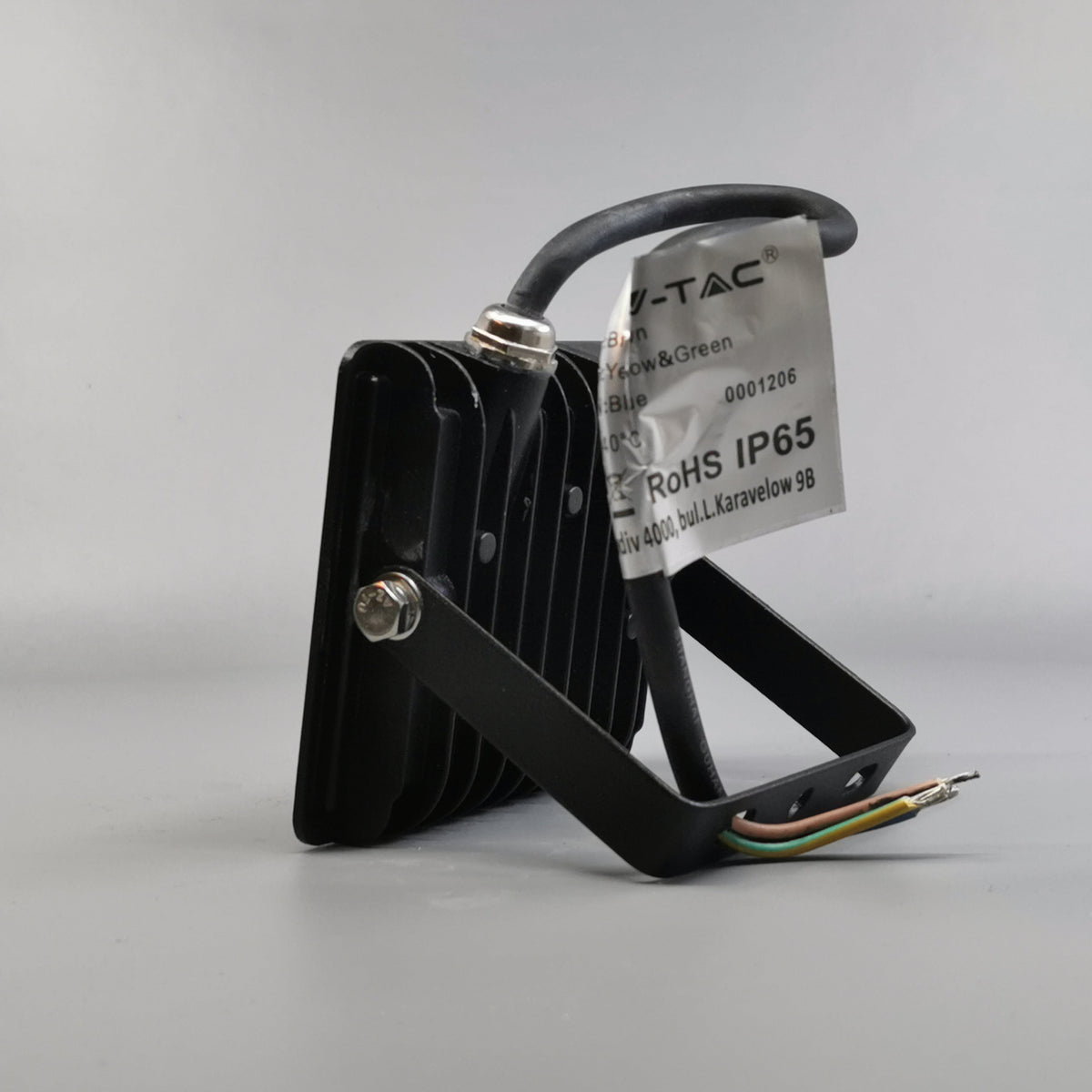 10W LED projektør 4000K 850Lm sort (360° frame 9)