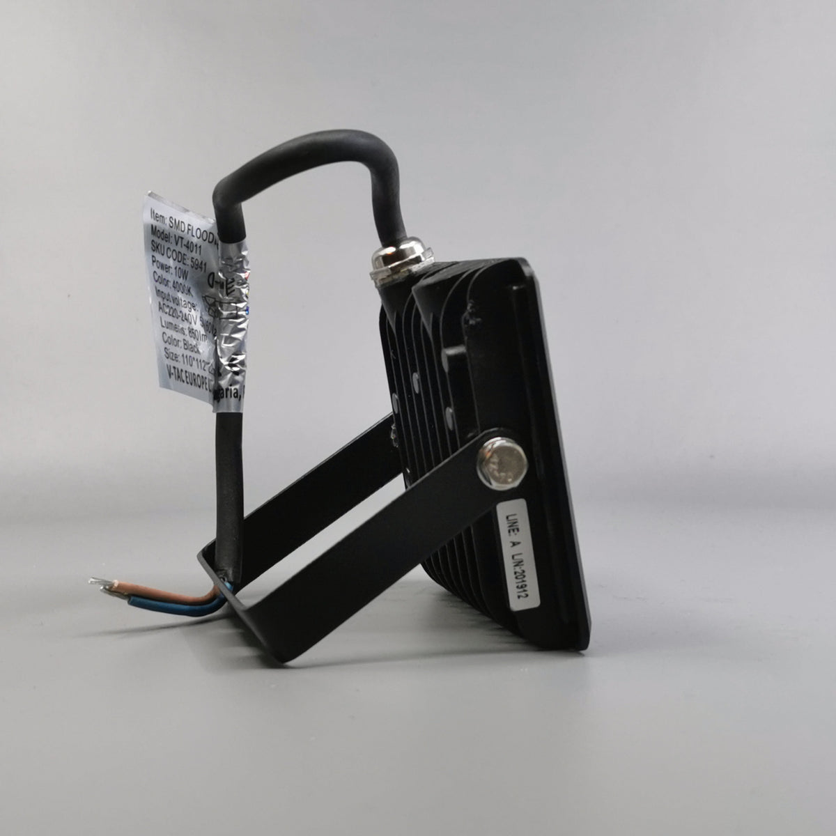 10W LED projektør 4000K 850Lm sort (360° frame 18)