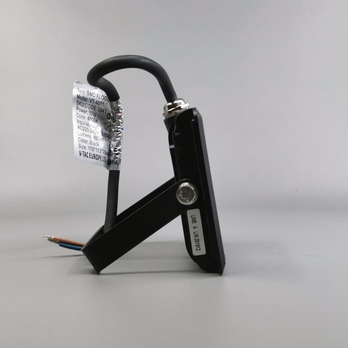10W LED projektør 4000K 850Lm sort (360° frame 19)
