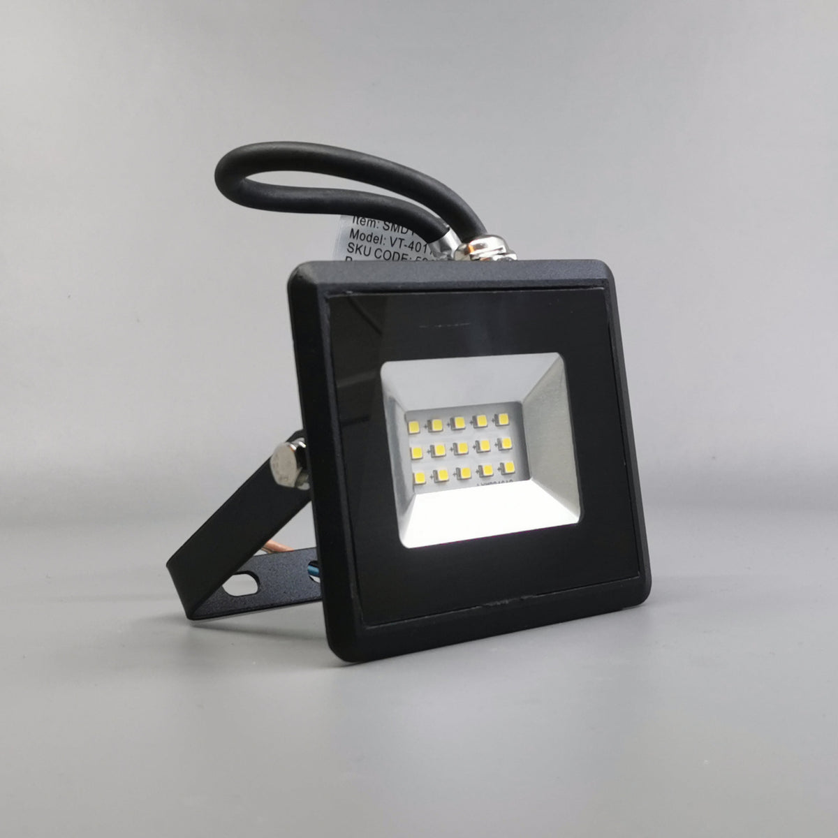 10W LED projektør 4000K 850Lm sort (360° frame 22)