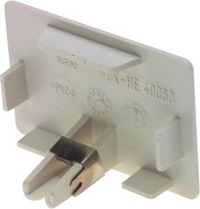 WDK ENDESTYKKE 40X40 MM GRÅ RAL 7035