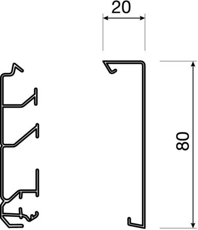 FODLISTEKANAL BUND SL 80MM