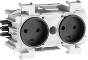STIKKONTAKT ECOLINE 2XDK FRONTM.