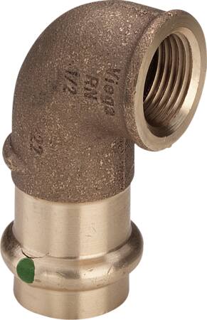 22 mm x 1/2" Vinkel Sanpress muffe/muffe