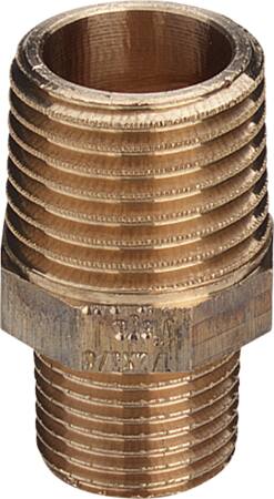 RØDGODS BRYSTNIPPEL 2X1 1/4