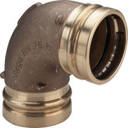 76 mm Vinkel 90° Sanpress med 2 muffer