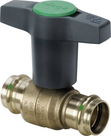 EASYTOP KUGLEVENTIL RØDGODS 18MM