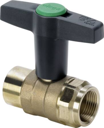 EASYTOP KUGLEVENTIL RØDGODS 11/2"