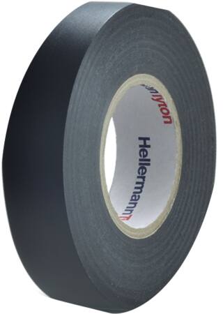 TAPE PVC VINYL SORT 0,20X19MM 20M
