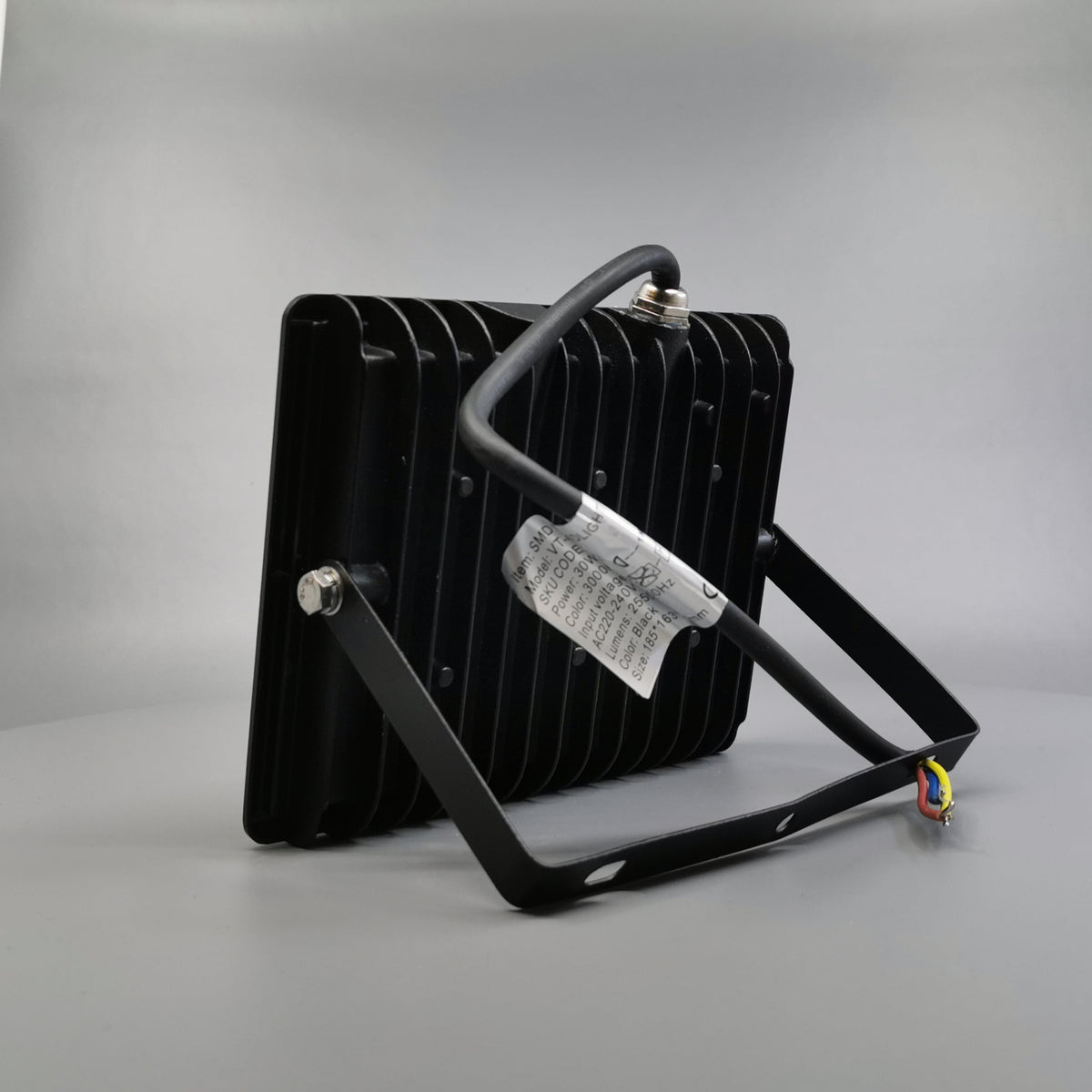 30W LED projektør 3000K 2550Lm sort (360° frame 10)