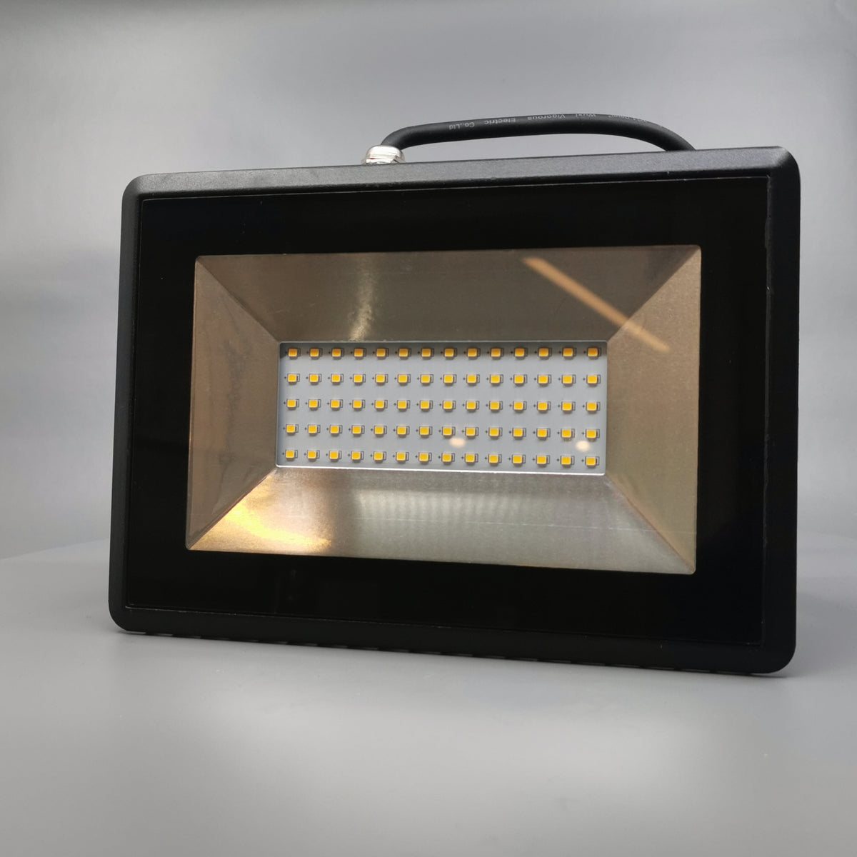 50W LED projektør 3000K 4250Lm sort (360° frame 2)