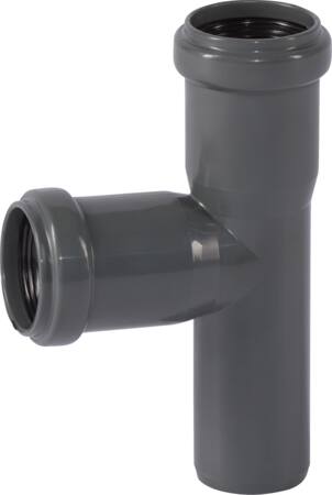 32 mm x 87° Grenrør afløb PP grå