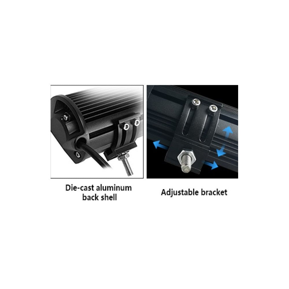 LEDlife 51W LED lysbar - Lysbro, bil, lastbil, traktor, trailer, kombineret spredning, IP67 vandtæt