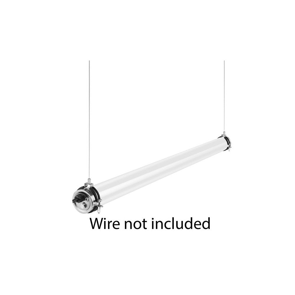 Dura69 45W LED armatur - 150 cm, IP69, gennemfortrådet, IK08, 150lm/W - Flicker free