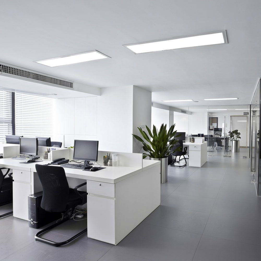 V-Tac 120x30 LED panel - 40W, 4000lm, hvid ramme, højt lysudbytte, energibesparende