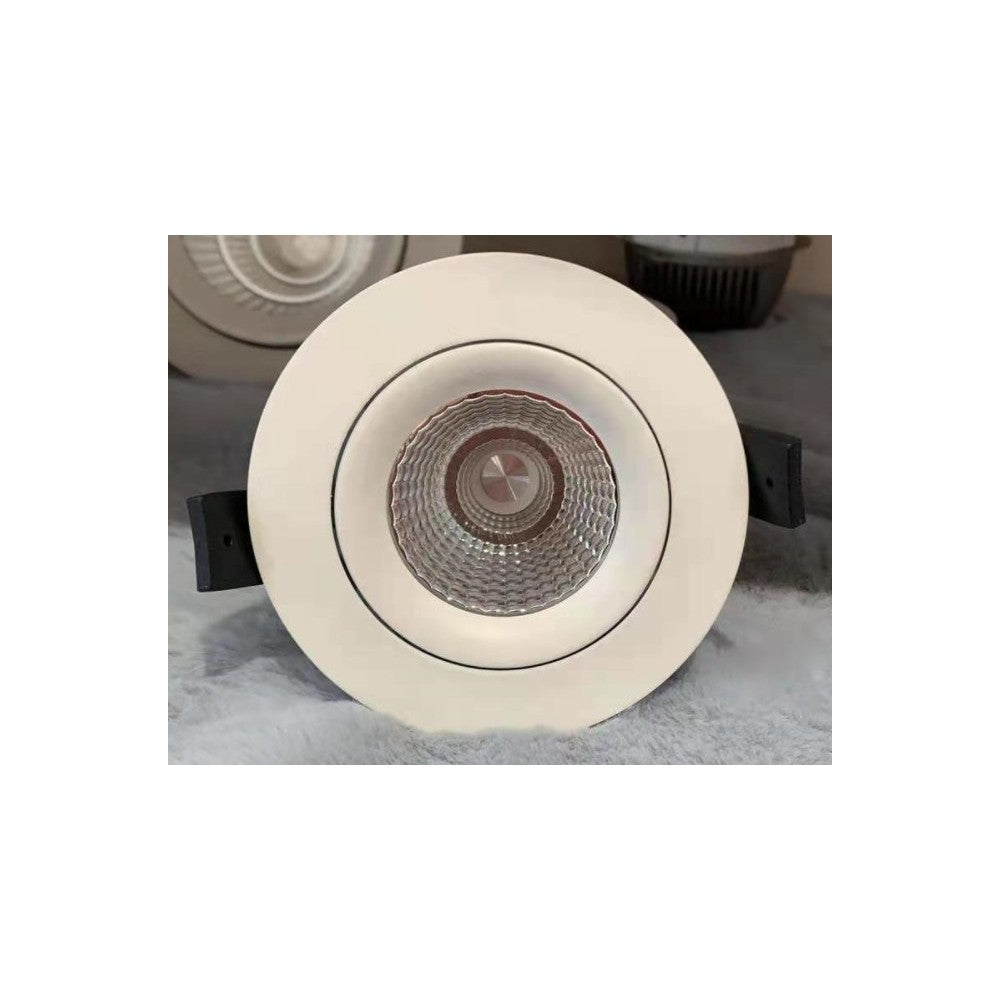 LEDlife 9W Indbygningsspot - Hul: Ø9,5 cm, Mål: Ø11,5 cm, RA90, Hvid Kant, 12V-24V