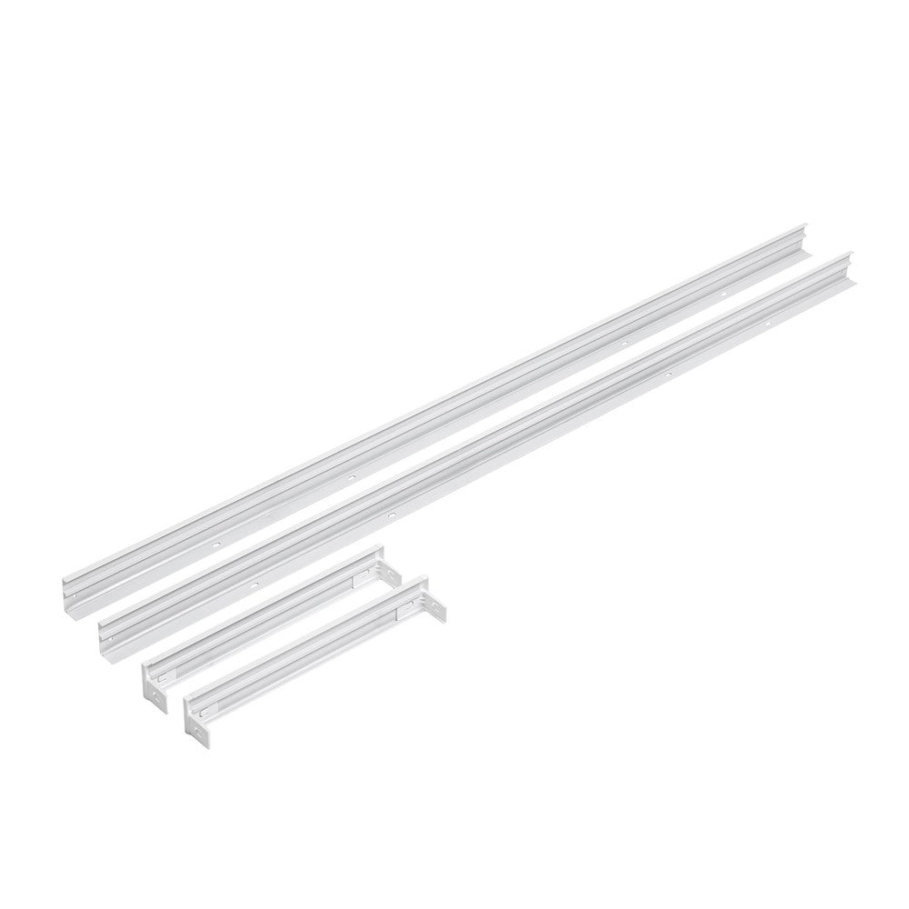 120x30 LED panelramme - Let montering, plasthjørner, skrufri design, hvid kant