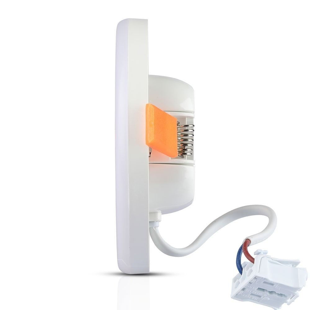 V-Tac 12W LED indbygningspanel - Samsung LED chip, Ø7,5 cm hul, Ø12 cm mål, 230V, 5 års garanti
