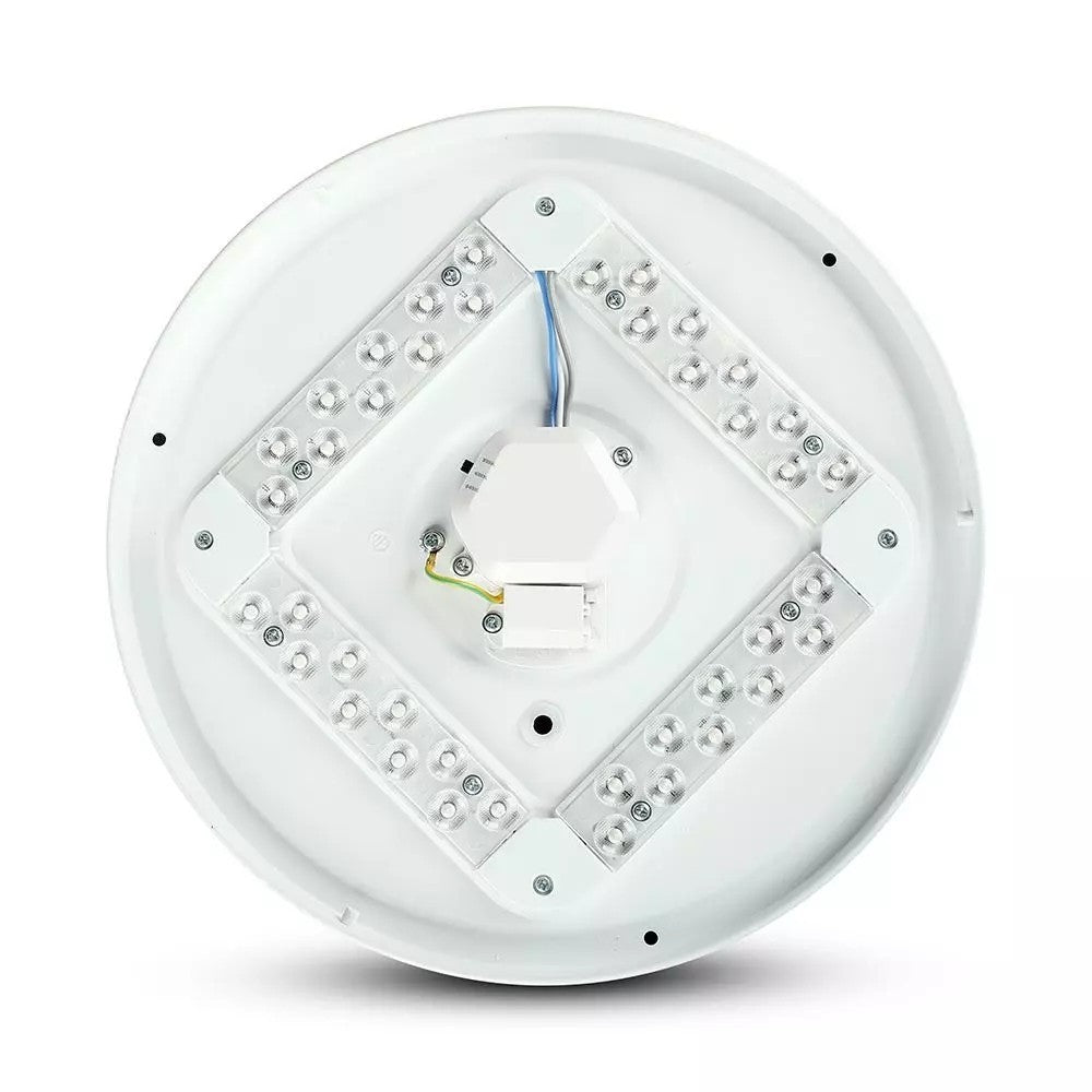 V-Tac rund 18W LED loftslampe - 3-i-1 lysfarve, Ø31cm, 230V, inkl. lyskilde og 1800lm