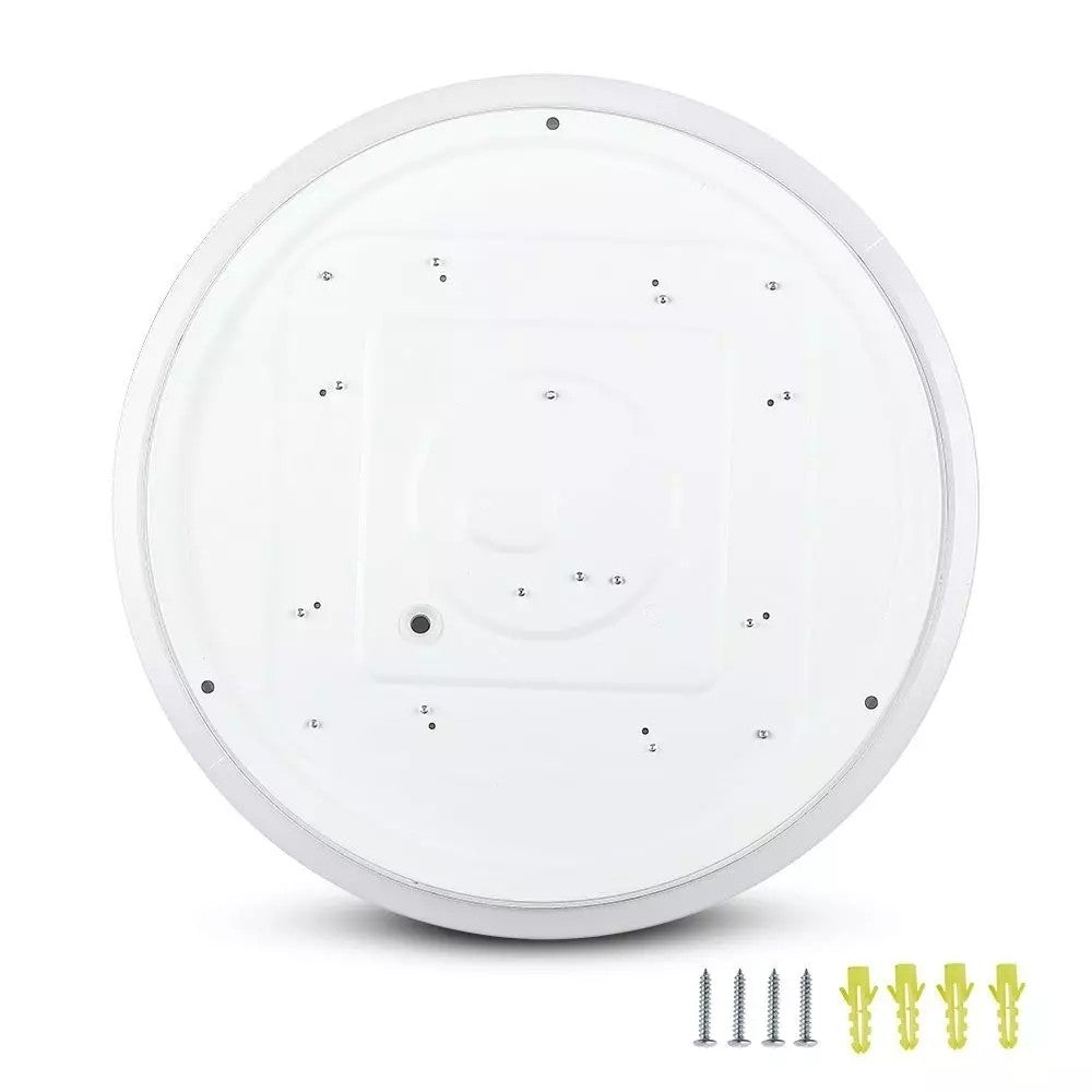 V-Tac rund 18W LED loftslampe - 3-i-1 lysfarve, Ø31cm, 230V, inkl. lyskilde og 1800lm