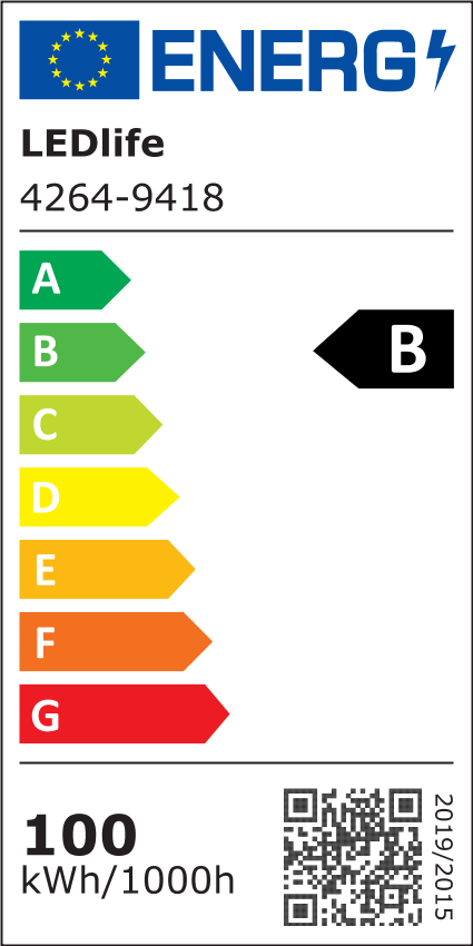 LEDlife 100W Guld LED høj bay - 170lm/w, IP65, 0-10V dæmpbar, inkl. 30 cm kædeophæng, 5 års garanti