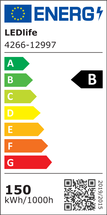 LEDlife 150W Gold LED høj bay - 170lm/w, IP65, 0-10V dæmpbar, inkl. 30 cm kædeophæng, 5 års garanti