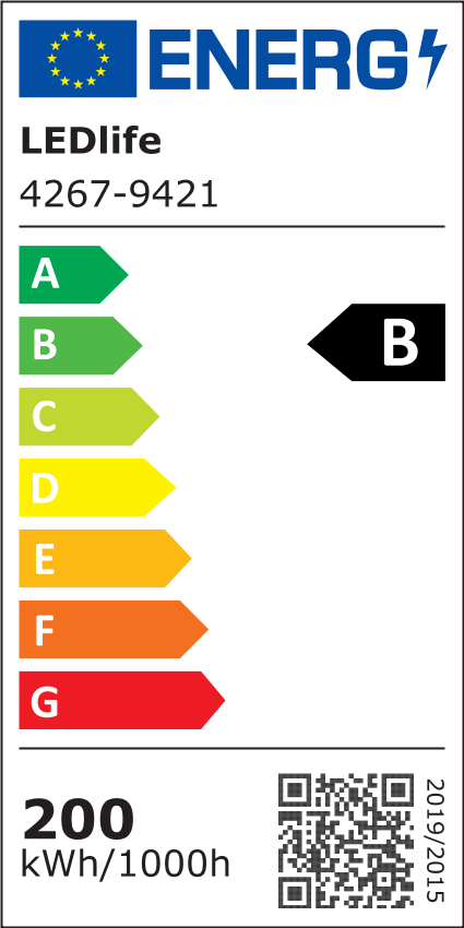 LEDlife 200W Guld LED høj bay - 170lm/w, IP65, 0-10V dæmpbar, inkl. 30 cm kædeophæng, 5 års garanti