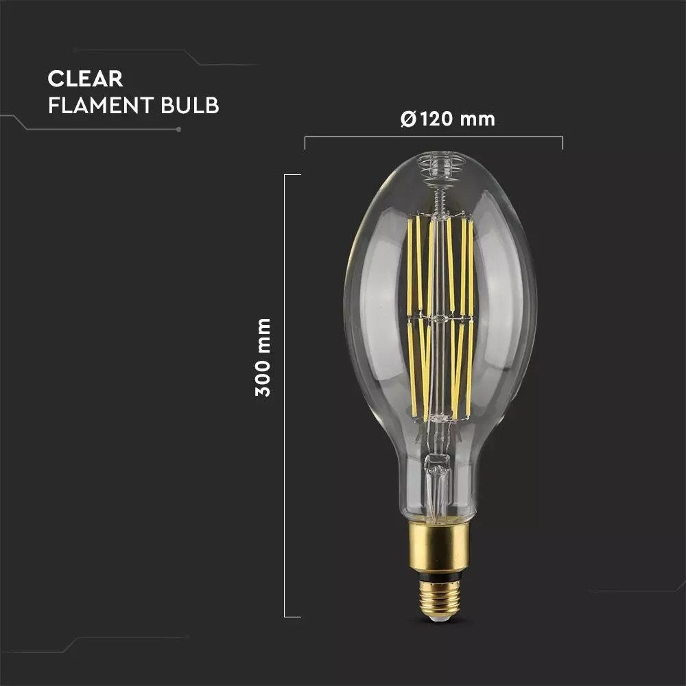 V-Tac 24W LED pære - Kultråd, 160lm/W, ED120, E27 - Erstatter 250W