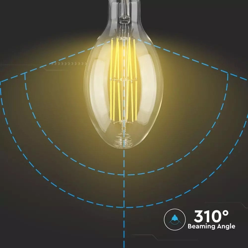 V-Tac 24W LED pære - Kultråd, 160lm/W, ED120, E27 - Erstatter 250W