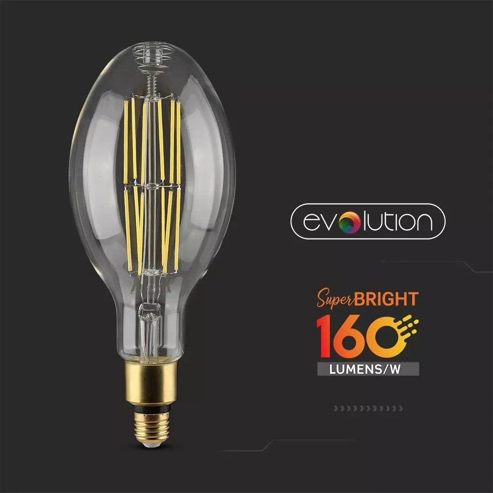 V-Tac 24W LED pære - Kultråd, 160lm/W, ED120, E27 - Erstatter 250W