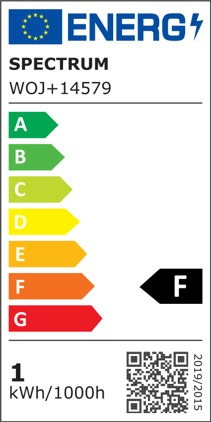 1W LED kronepære - G45, kultråd, klart glas, E14, 100lm, RA80