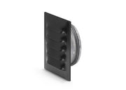 METALRIST 145X145MM MED STUDS Ø100 SORT