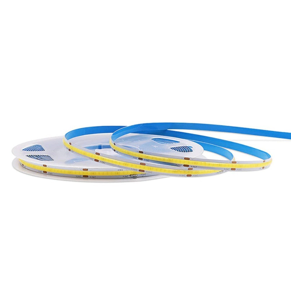 11W/m COB-LED-strips - 5m, IP20, 480 LED pr. meter, 24V, COB LED, RA90