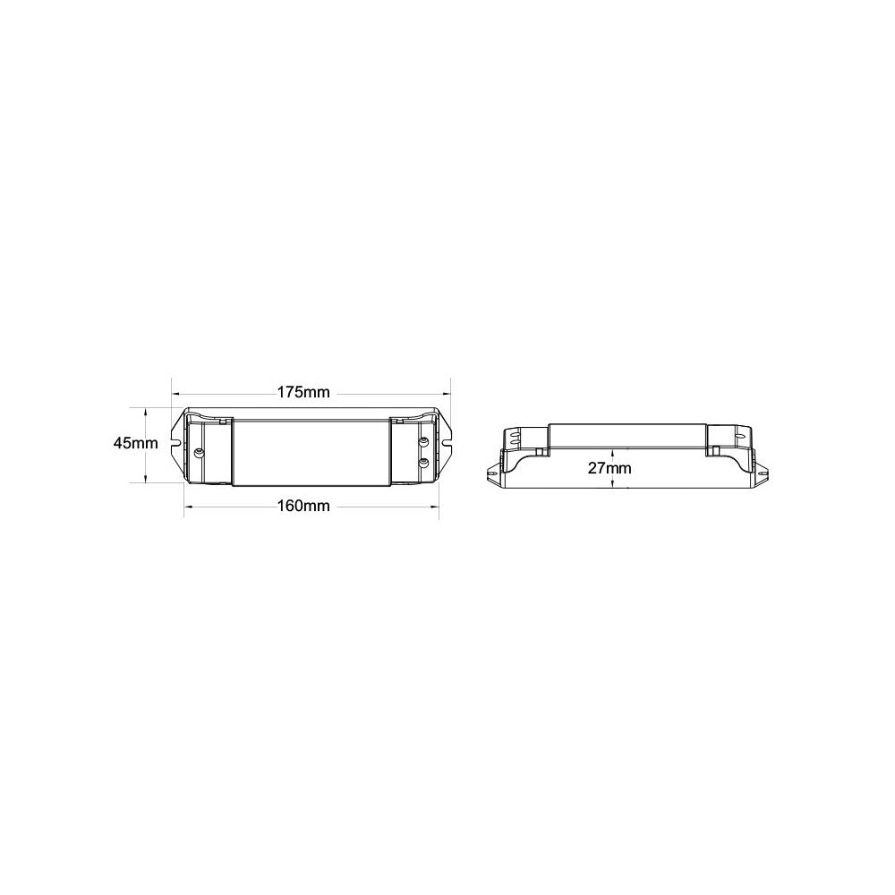 LEDlife rWave CCT controller - Tryk-dæmpning, 12V (96W), 24V (192W), aflastning i begge ender Input: 12V-24V