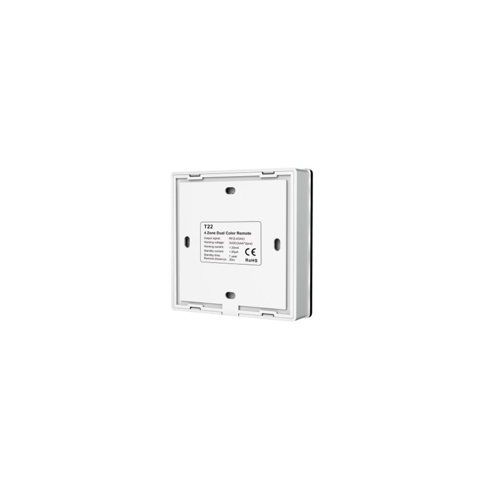 LEDlife rWave vægmont. CCT dæmper - 4 zoner, batteri
