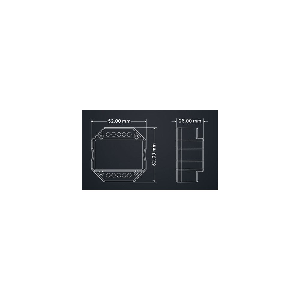 LEDlife rWave indbygningsdæmper - RF, push-dim, 200W LED dæmper, til indbygning, 230V