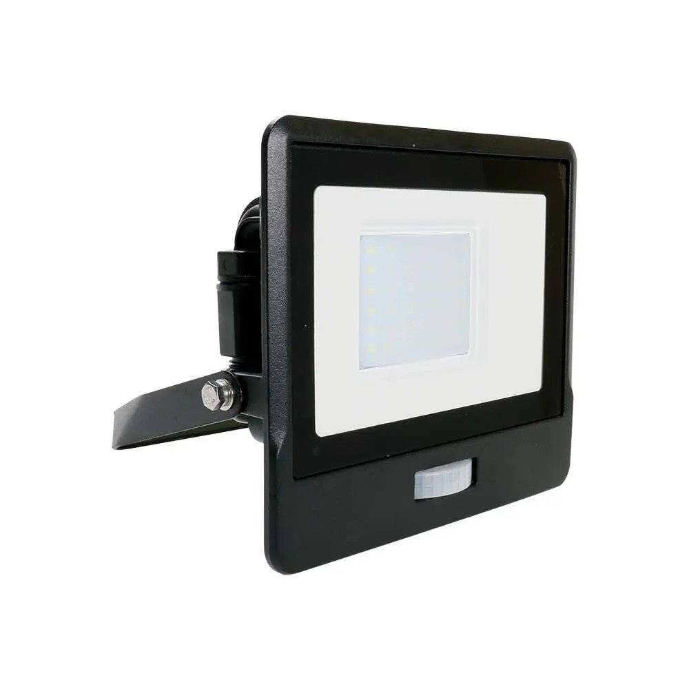 V-Tac 30W LED projektør med sensor og Samsung LED chip - 5 års garanti, IP65