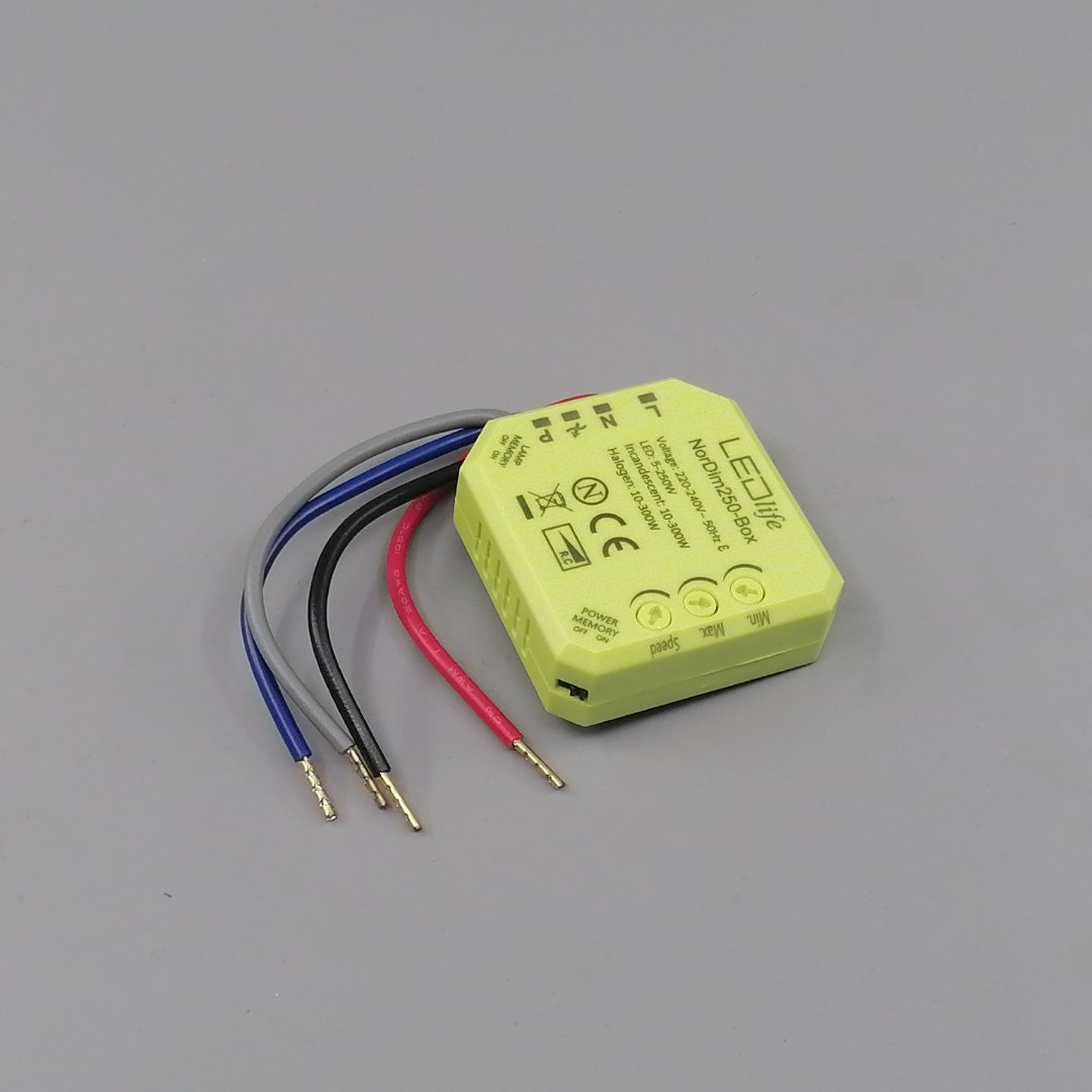 LED-dåse-Lysdæmper 5-250W - Justerbar dæmpning (360° frame 5)