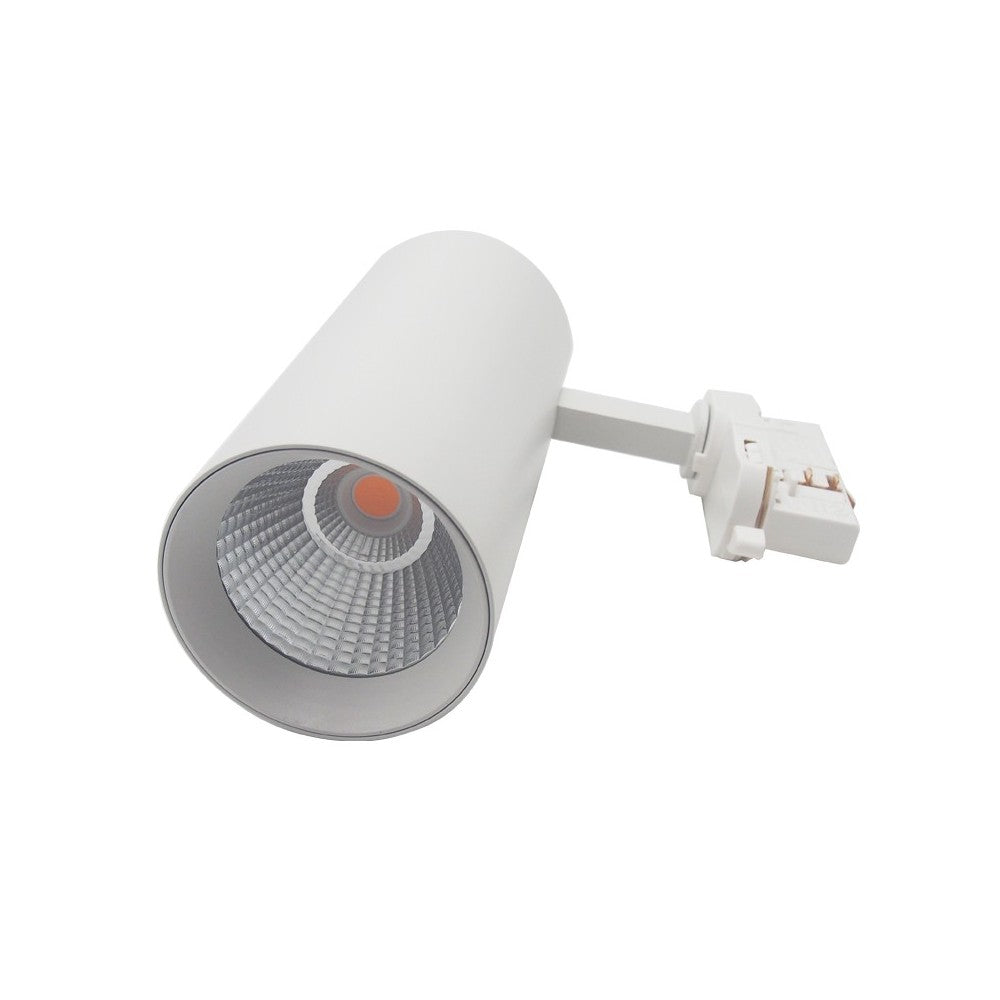 LEDlife Hvid Skinnespot 30W - 130lm/w, RA90, 3900lm, Flickerfri, 3-faset, Erstatter 85W