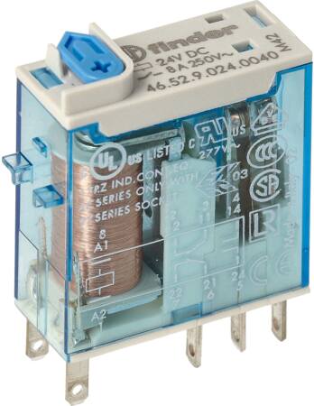 INDUSTRIRELÆ 8A 2C/O 24VDC