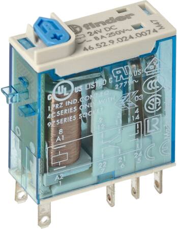INDUSTRIRELÆ 8A 2C/O 24VDC