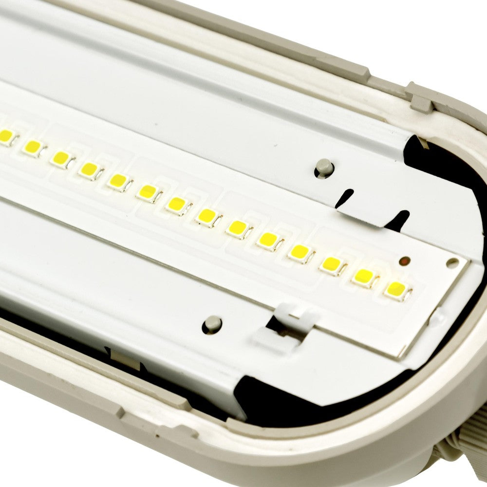 Spektrum Gigant 38W LED armatur - 120cm, 150lm/W, IP65 vandtæt, gennemfortrådet, 230V - 5 års garanti