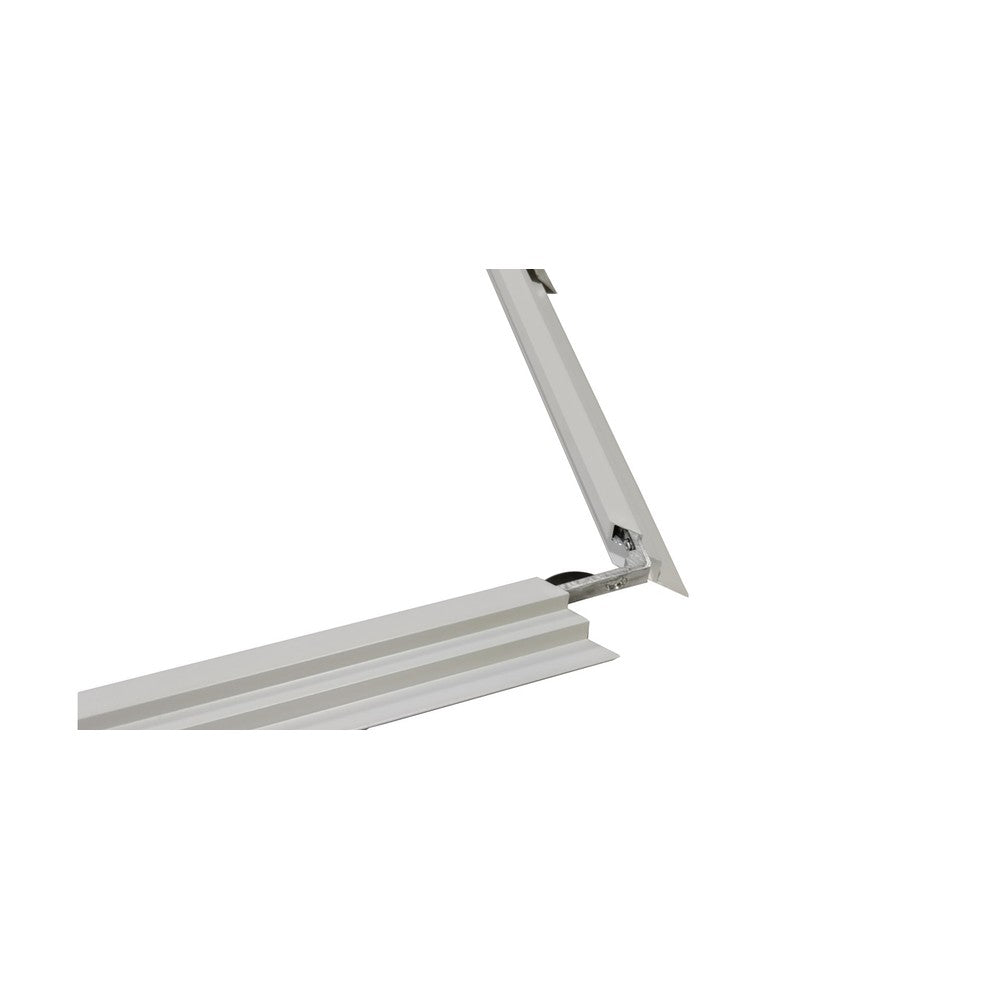 120x30 LED panel indbygningsramme - Troldtekt kompatibel, hvid kant