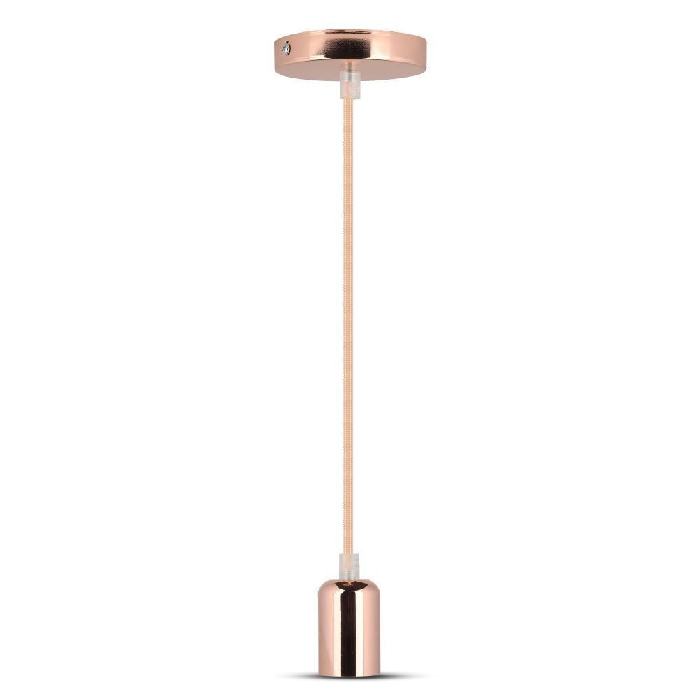 V-Tac lampefatning - Rose guld, E27 (Maks. 60W)