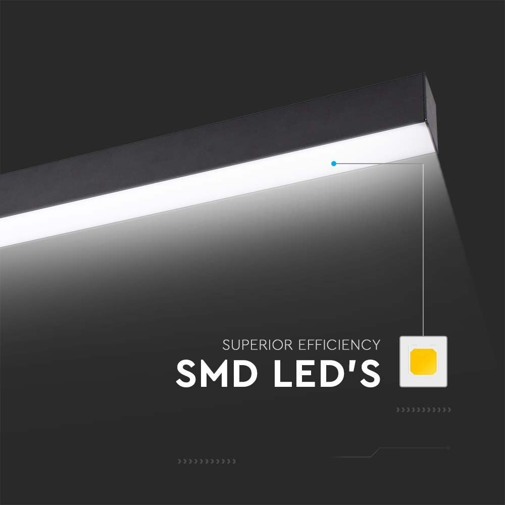 V-Tac 40W LED nedhængt loftarmatur inkl. lyskilde - 120cm, 230V, 1-10V dæmpbar, UGR 19