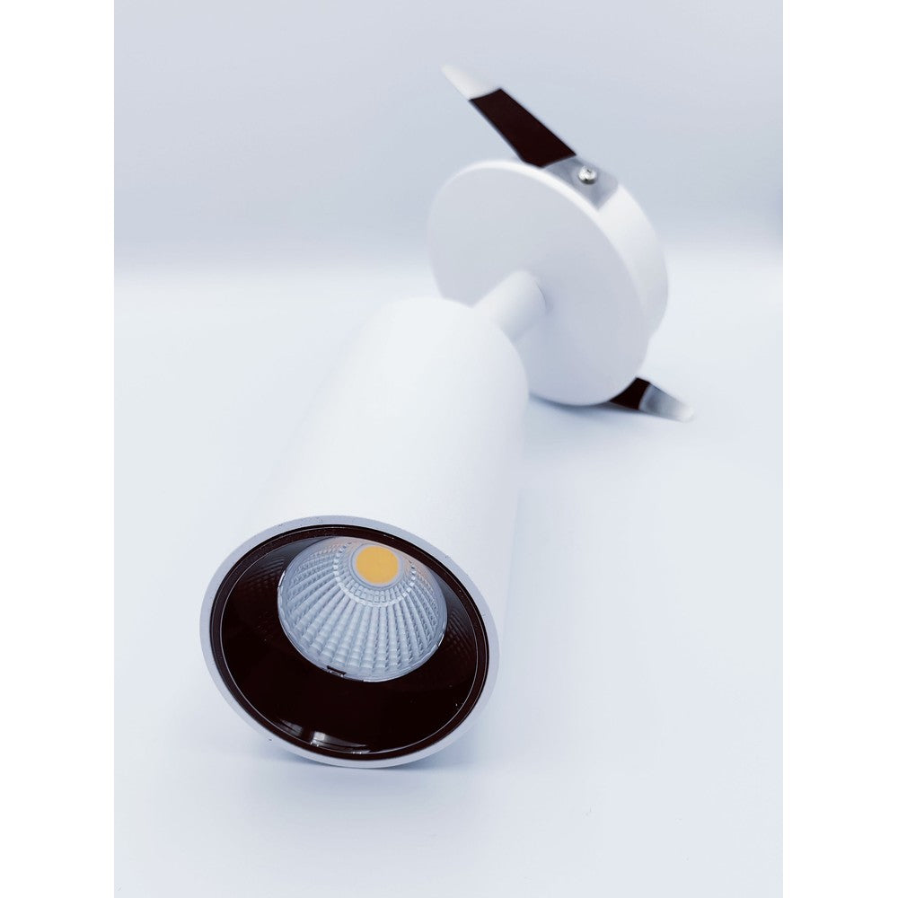 Dæmpbar hvid downlight spot - LEDlife 12W, Ø5,5 cm hul, Ø5,2 cm mål, RA 90, 230V, 1200lm